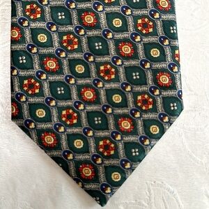Alberto Serra TIE- Green/Blue multi